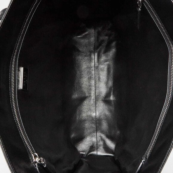 Prada Black Crinkle Nappa Leather Large Tote Bag - Picture 4 of 9